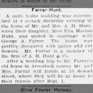 Farrar-Hunt Wedding