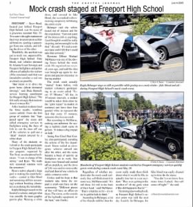 Mock Crash Staged at Freeport HS, Coastal Journal, 6/4/2015, pg. CJ2