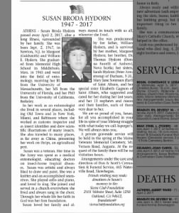 Obituary for S USan Broda hydorn
